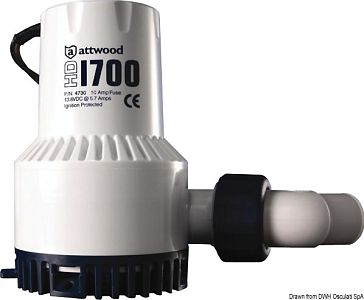 Трюмные помпы ATTWOOD для тяжелых режимов эксплуатации 1700 12 В 5,7 А (арт. 16.504.12)