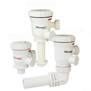 Электрический насос Attwood Tsunami MK2 для аэрации и рециркуляции воды 564X/T500 12 В, 38 л/мин, линейный (арт. 16.411.01)