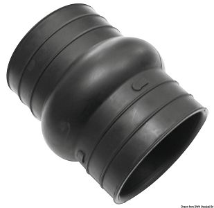 Гофрированный чехол выхлопа для моторов Volvo Penta (арт. 43.932.18 / 3863450; 3852741)