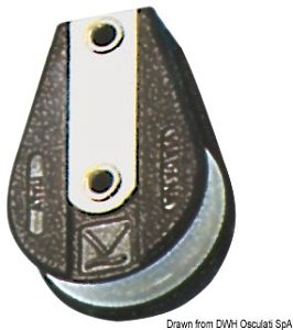 Одношкивный блок на усиленных шарикоподшипниках на плоском основании Viadana Wind Speed 57 мм 581450