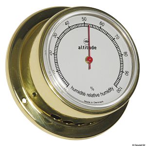 Altitude серии 831 Mini гигрометр Ø 71 мм, полированная латунь