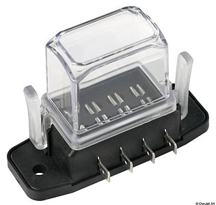 Держатель предохранителей с высокой крышкой на 4 места 30 А 85 x 31 мм