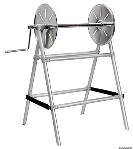 Тросовый барабан из нержавеющей стали и анодированного алюминия 600 x 440 x 830 мм