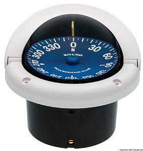 Компас RITCHIE Supersport 3'' 3/4 (94 мм) SS-1002 белый-синий