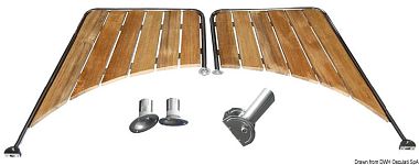 Площадка для судов с округлым транцем (Gozzi / Pilotine) 650 х 470 х 950 мм