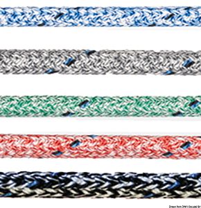 Трос MARLOW Doublebraid из полиэфира с выделяющейся окраской серого цвета 200 м диаметр 6 мм