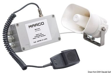 Многофункциональный электронный оповещатель MARCO 112 дБ 12 V