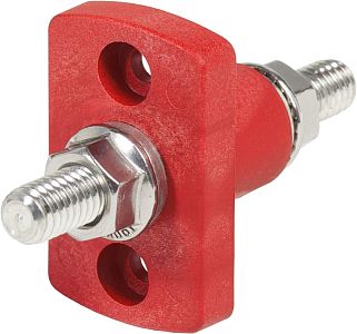 Проходная клемма - 3/8"-16 шпилька (красная) (арт. 2204)