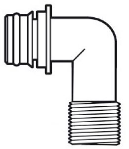 Штуцер быстрого соединения Europump резьба 1/2 под 90 градусов (арт. 16.532.21)