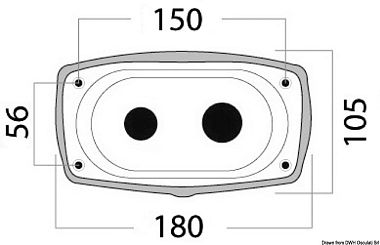 Ниша New Edge для душа и смесителя с простой крышкой 180x105 мм (арт. 15.900.05)