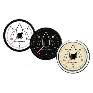 Индикатор положения руля белый 12/24В Ø100мм (арт. RUDDW40)