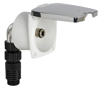 Встраиваемый ввод пресной воды New Edge диаметр врезки 69 мм хромированный