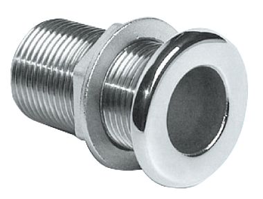 Полнорезьбовой штуцер из нержавеющей стали для слива в море короткий