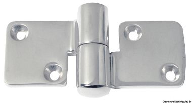 Петля для дверей правая из нержавеющей стали 100x50x5 мм