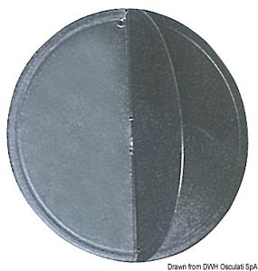 Сигнальный шар черный, тип "судно на якоре" дневной из поликарбоната 300 мм (арт. 30.650.00)