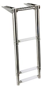 Телескопическая лестница с поручнем для транцевой площадки 889 x 300 мм 3 ступеньки