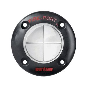 Пожарная горловина Vetus 76мм с черным декоративным кольцом (арт. FIREPORTB)