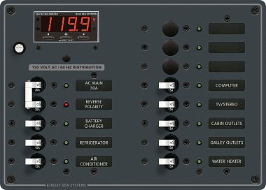 Панель выключателей переменного тока основная группа + 11 позиций (арт. 8407)
