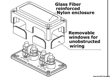 Клеммная коробка с токоведущей шиной 200 А, 4x10 мм (арт. 14.209.29)