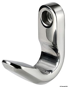 Крючок усиленный из полированной нержавеющей стали 47x16x44 мм