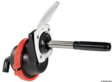 Помпа трюмная ручная 22л/30 качков 177x192x204мм под шланг Ø25мм со съемной ручкой устанавливается з