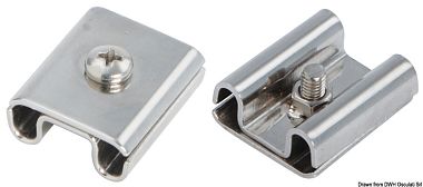 Пластина из полированной нержавеющей стали для соединения корзин Easy Fender (арт. 33.208.10)