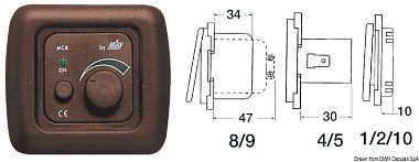 CBE MCR/M диммер электронный 32 Вт из коричневого пластика для регулировки яркости освещения кабины