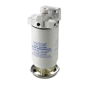Фильтр-сепаратор топливный с насосом Vetus CE/ABYC одиночный, 10 микрон, макс. 465 л/час (арт. 340VTEPB)
