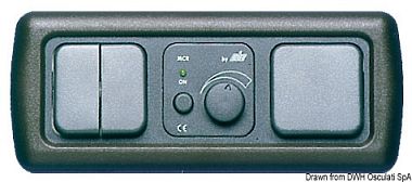 Закрывающая рамка тройная CBE MAC3NL/G с защелками из тёмно-серого пластика 192 x 78 мм