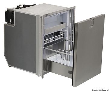 Холодильник Isotherm с выдвижным ящиком DR85 inox 12/24 В 494x544x619 мм