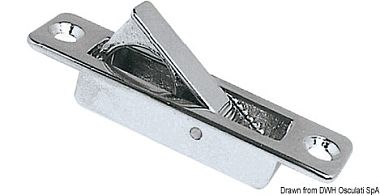 Откидная подпружиненная ручка 83,5x20,5мм для щитов пайола из нержавеющей стали AISI316 крепление под винты (арт. 38.510.33)