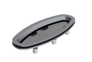 Иллюминатор алюминиевый Vetus класс AIII, 492x196 мм, с противомоскитной сеткой (арт. PX46)