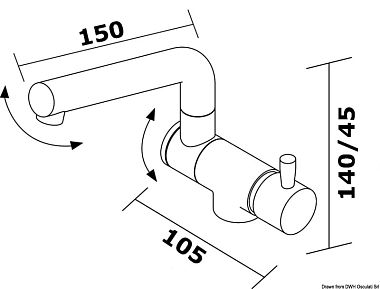 Смеситель серии Wheel с двойным шарниром