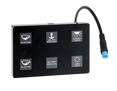 Электрическая сенсорная панель с 6 переключателями