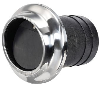 Выхлопной патрубок из технополимера и нержавеющей стали 75 мм (арт. 51.386.06)