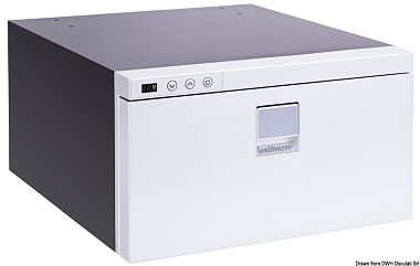 Холодильник Isotherm белый с выдвижным ящиком DR30 inox 12/24 В 260x440x700 мм