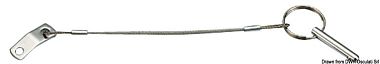 Пластина из нержавеющей стали + трос с пружинным стопорным штифтом (арт. 46.116.30)