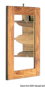 Зеркало ARC из тика 275x375 мм (арт. 71.605.74)
