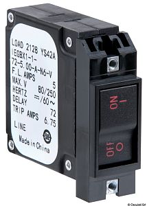 Выключатель клавишный горизонтального крепления Sensata Airpax IEGB ON-OFF 12/220В 15A