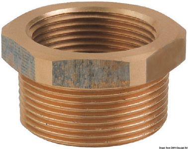 Бронзовый переходник GUIDI с внутренней и наружной 1"1/2 x 1"1/4"