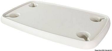 Стол из белого композитного материала прямоугольный 760x460 мм