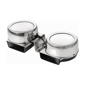 Морской гудок Vetus V-quipment двойной 12В, низкий/высокий тон, нержавеющая сталь (арт. C12D)