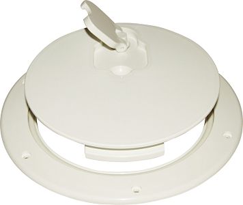 Люк инспекционный водонепроницаемый 265 x 215 мм из кремового пластика