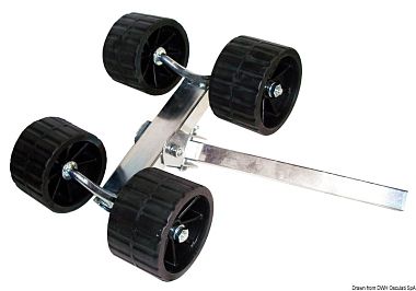 Качающийся ролик 4-х роликовый, приподнятый 40 мм