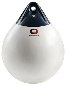 Буй надувной из виниловой пластмассы  Heavy Duty OA4 490 х 640 мм белый с синим рымом (5 Штука).
