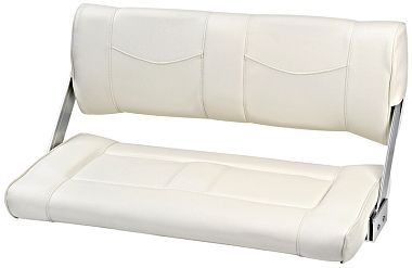 Сиденье двойное Reverso с поворотной спинкой 570 х 900 х 460 мм белое (арт. 48.410.03)