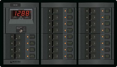 Панель 360 с 19-ю переключателями-предохранителями постоянного тока (арт. 1221)