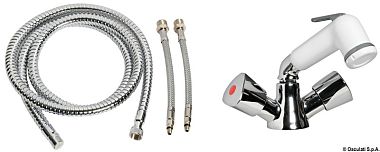 Смеситель типа «Елочка» длина шланга 1,5 м для горячей/холодной воды (арт. 17.336.00)