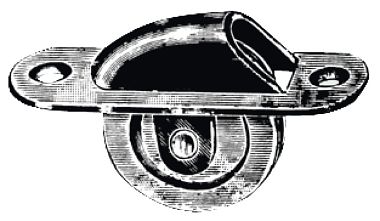 Ролик для вывода троса из кокпита 60 мм