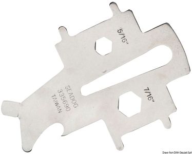 Универсальный ключ для открывания заливных горловин из нержавеющей стали (арт. 20.169.90)